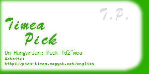 timea pick business card